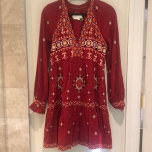 Anthropologie ruffle dress